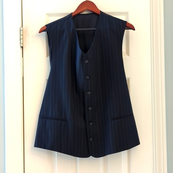VaBene Suit, 3 Piece, Pin Striped - Picture 8 of 9